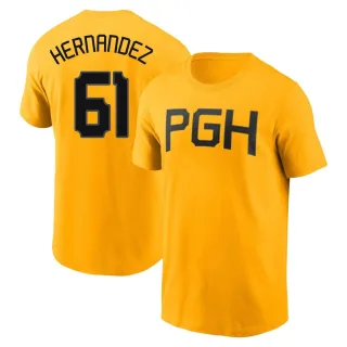 Men's Pittsburgh Pirates Jose Hernandez Gold 2023 City Connect T-Shirt