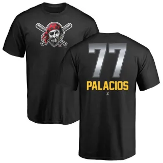 Men's Pittsburgh Pirates Joshua Palacios Black Midnight Mascot T-Shirt