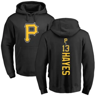 Men's Pittsburgh Pirates Ke'Bryan Hayes Black Backer Pullover Hoodie