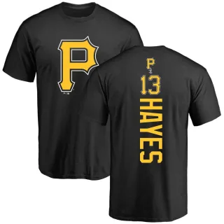 Men's Pittsburgh Pirates Ke'Bryan Hayes Black Backer T-Shirt