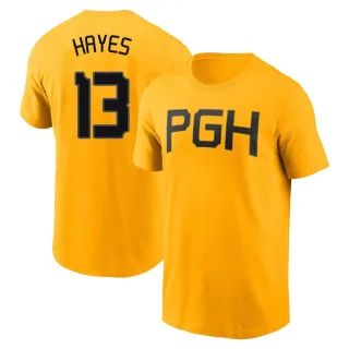 Men's Pittsburgh Pirates Ke'Bryan Hayes Gold 2023 City Connect T-Shirt