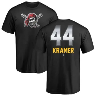 Men's Pittsburgh Pirates Kevin Kramer Black Midnight Mascot T-Shirt