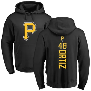 Men's Pittsburgh Pirates Luis Ortiz Black Backer Pullover Hoodie