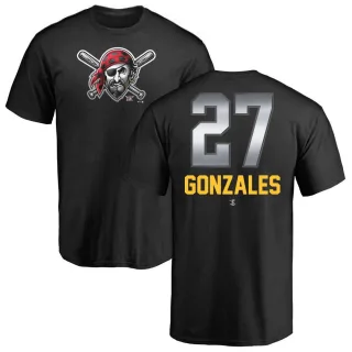 Men's Pittsburgh Pirates Marco Gonzales Black Midnight Mascot T-Shirt