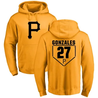 Men's Pittsburgh Pirates Marco Gonzales Gold Branded RBI Pullover Hoodie -