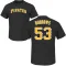 Men's Pittsburgh Pirates Mike Burrows Black Roster T-Shirt