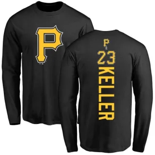 Men's Pittsburgh Pirates Mitch Keller Black Backer Long Sleeve T-Shirt