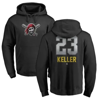 Men's Pittsburgh Pirates Mitch Keller Black Branded Midnight Mascot Pullover Hoodie -