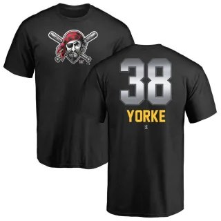 Men's Pittsburgh Pirates Nick Yorke Black Midnight Mascot T-Shirt