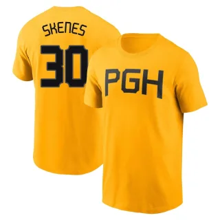 Men's Pittsburgh Pirates Paul Skenes Gold 2023 City Connect T-Shirt