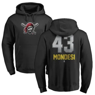 Men's Pittsburgh Pirates Raul Mondesi Black Branded Midnight Mascot Pullover Hoodie -