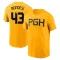 Men's Pittsburgh Pirates Raul Mondesi Gold 2023 City Connect T-Shirt