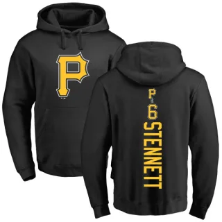 Men's Pittsburgh Pirates Rennie Stennett Black Backer Pullover Hoodie