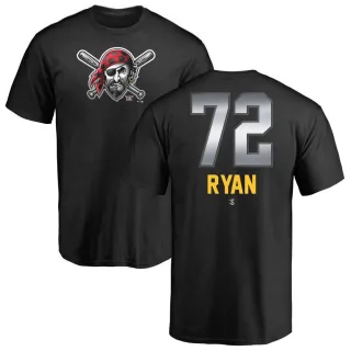 Men's Pittsburgh Pirates Ryder Ryan Black Midnight Mascot T-Shirt