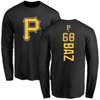 Men's Pittsburgh Pirates Shane Baz Black Backer Long Sleeve T-Shirt