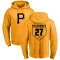 Men's Pittsburgh Pirates Vince Velasquez Gold Branded RBI Pullover Hoodie -