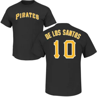 Men's Pittsburgh Pirates Yordany De Los Santos Black Roster T-Shirt