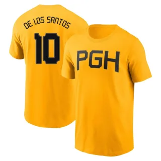 Men's Pittsburgh Pirates Yordany De Los Santos Gold 2023 City Connect T-Shirt