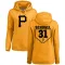 Women's Pittsburgh Pirates A.J. Schugel Gold Branded RBI Pullover Hoodie -