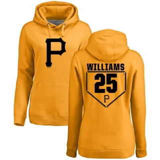 Women's Pittsburgh Pirates Alika Williams Gold Branded RBI Pullover Hoodie -