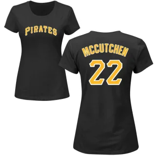 Women's Pittsburgh Pirates Andrew McCutchen Black Roster T-Shirt