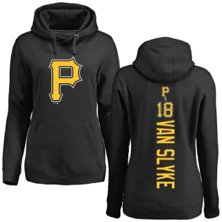 Women's Pittsburgh Pirates Andy Van Slyke Black Backer Pullover Hoodie