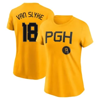 Women's Pittsburgh Pirates Andy Van Slyke Gold 2023 City Connect T-Shirt