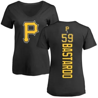 Women's Pittsburgh Pirates Antonio Bastardo Black Backer Slim Fit T-Shirt