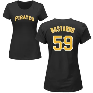 Women's Pittsburgh Pirates Antonio Bastardo Black Roster T-Shirt