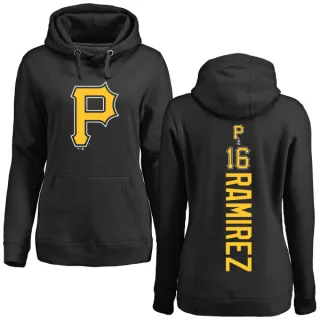 Women's Pittsburgh Pirates Aramis Ramirez Black Backer Pullover Hoodie