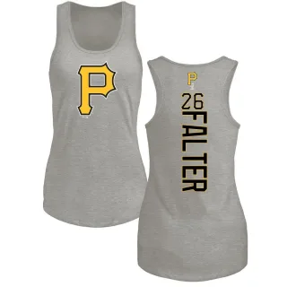 Women's Pittsburgh Pirates Bailey Falter Ash Backer Tank Top