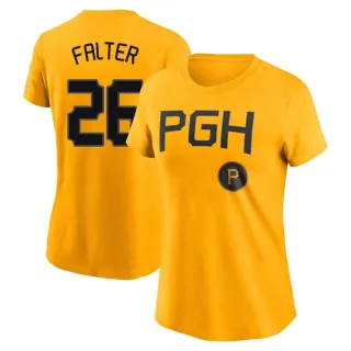 Women's Pittsburgh Pirates Bailey Falter Gold 2023 City Connect T-Shirt