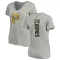 Women's Pittsburgh Pirates Barry Bonds Ash Backer Slim Fit T-Shirt