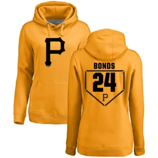 Women's Pittsburgh Pirates Barry Bonds Gold Branded RBI Pullover Hoodie -