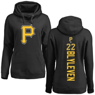 Women's Pittsburgh Pirates Bert Blyleven Black Backer Pullover Hoodie