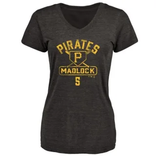 Women's Pittsburgh Pirates Bill Madlock Black Base Runner T-Shirt