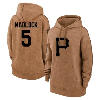 Women's Pittsburgh Pirates Bill Madlock Brown 2023 Salute to Service Pullover Hoodie