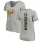 Women's Pittsburgh Pirates Bill Robinson Ash Backer Slim Fit T-Shirt