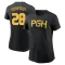 Women's Pittsburgh Pirates Bill Robinson Black 2023 City Connect Wordmark T-Shirt