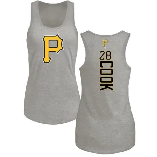 Women's Pittsburgh Pirates Billy Cook Ash Backer Tank Top