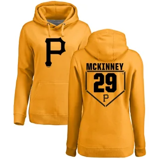 Women's Pittsburgh Pirates Billy McKinney Gold Branded RBI Pullover Hoodie -