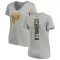 Women's Pittsburgh Pirates Bobby Bonilla Ash Backer Slim Fit T-Shirt