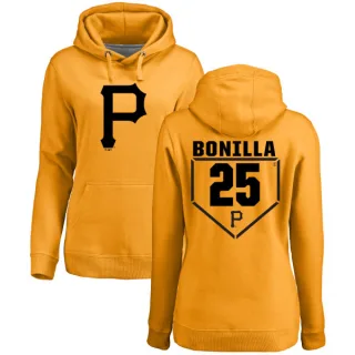 Women's Pittsburgh Pirates Bobby Bonilla Gold Branded RBI Pullover Hoodie -