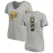 Women's Pittsburgh Pirates Bruce Kison Ash Backer Slim Fit T-Shirt