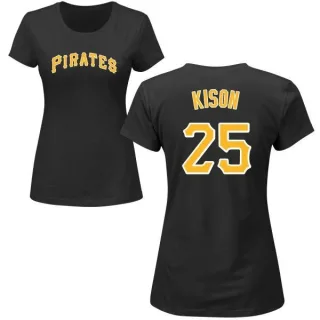 Women's Pittsburgh Pirates Bruce Kison Black Roster T-Shirt