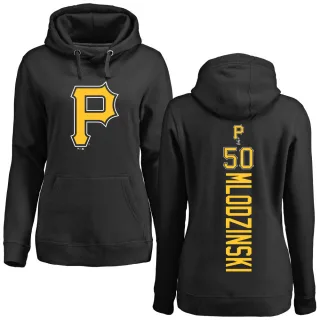 Women's Pittsburgh Pirates Carmen Mlodzinski Black Backer Pullover Hoodie