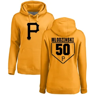 Women's Pittsburgh Pirates Carmen Mlodzinski Gold Branded RBI Pullover Hoodie -