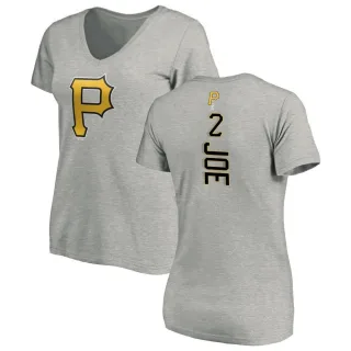 Women's Pittsburgh Pirates Connor Joe Ash Backer Slim Fit T-Shirt