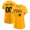 Women's Pittsburgh Pirates Custom Gold 2023 City Connect T-Shirt