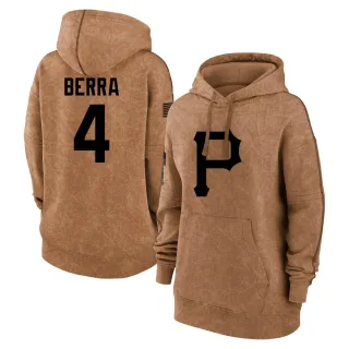 Women's Pittsburgh Pirates Dale Berra Brown 2023 Salute to Service Pullover Hoodie